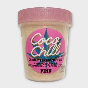 VS PINK Coco Chill Body Scrub Limited Edition Sugar Crystal Body Wash 10 Oz NEW